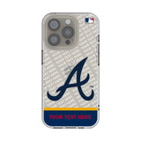 Atlanta Braves Personalized EndZone Plus Clear Phone Case for Apple iPhone