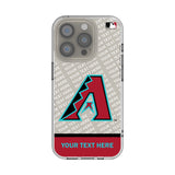 Arizona Diamondbacks Personalized EndZone Plus Clear Phone Case for Apple iPhone