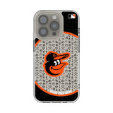 Baltimore Orioles Personalized Circle Clear Phone Case for Apple iPhone