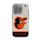 Baltimore Orioles Personalized EndZone Plus Clear Phone Case for Apple iPhone