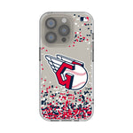 Cleveland Guardians Confetti Clear Phone Case for Apple iPhone