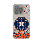 Houston Astros Confetti Clear Phone Case