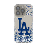 LA Dodgers Confetti Clear Phone Case for Apple iPhone