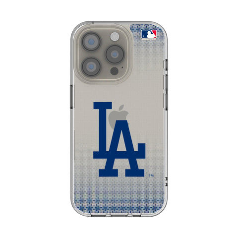LA Dodgers Linen Clear Phone Case for Apple iPhone