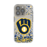 Milwaukee Brewers Confetti Clear Phone Case