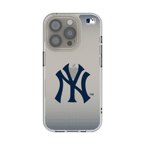 New York Yankees Linen Clear Phone Case for Apple iPhone