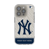 New York Yankees Personalized EndZone Plus Clear Phone Case for Apple iPhone