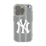 New York Yankees Text Backdrop Clear Phone Case for Apple iPhone
