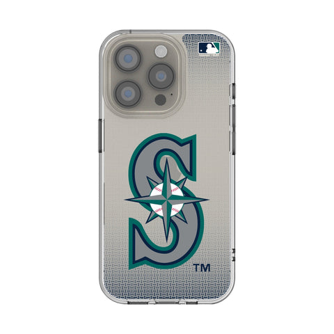 Seattle Mariners Linen Clear Phone Case for Apple iPhone