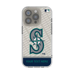 Seattle Mariners Personalized EndZone Plus Clear Phone Case for Apple iPhone