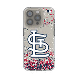 St Louis Cardinals Confetti Clear Phone Case