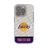 Los Angeles Lakers Personalized EndZone Plus Clear Phone Case for Apple iPhone