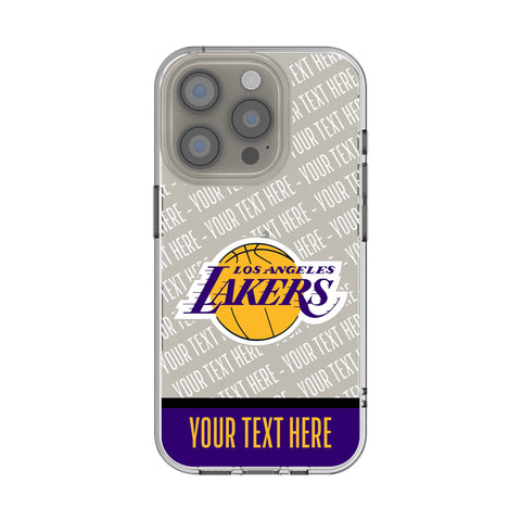Los Angeles Lakers Personalized EndZone Plus Clear Phone Case for Apple iPhone