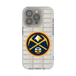 Denver Nuggets Text Backdrop Clear Phone Case