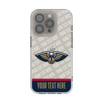 New Orleans Pelicans Personalized EndZone Plus Clear Phone Case for Apple iPhone-0