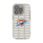 Oklahoma City Thunder Text Backdrop Clear Phone Case
