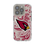 Arizona Cardinals Paisley Clear Phone Case for Apple iPhone