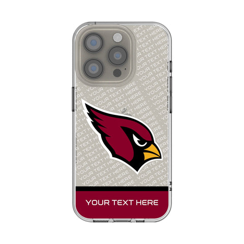 Arizona Cardinals Personalized EndZone Plus Clear Phone Case for Apple iPhone