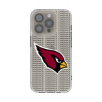 Arizona Cardinals Text Backdrop Clear Phone Case for Apple iPhone