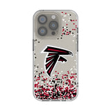 Atlanta Falcons Confetti Clear Phone Case for Apple iPhone
