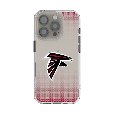 Atlanta Falcons Linen Clear Phone Case for Apple iPhone