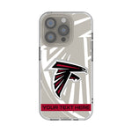 Atlanta Falcons Personalized Tilt Clear Phone Case for Apple iPhone