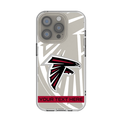 Atlanta Falcons Personalized Tilt Clear Phone Case for Apple iPhone