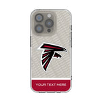 Atlanta Falcons Personalized EndZone Plus Clear Phone Case for Apple iPhone