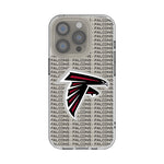 Atlanta Falcons Text Backdrop Clear Phone Case for Apple iPhone