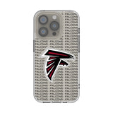 Atlanta Falcons Text Backdrop Clear Phone Case for Apple iPhone