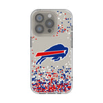 Buffalo Bills Confetti Clear Phone Case