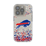 Buffalo Bills Confetti Clear Phone Case