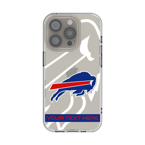 Buffalo Bills Personalized Tilt Clear Phone Case for Apple iPhone