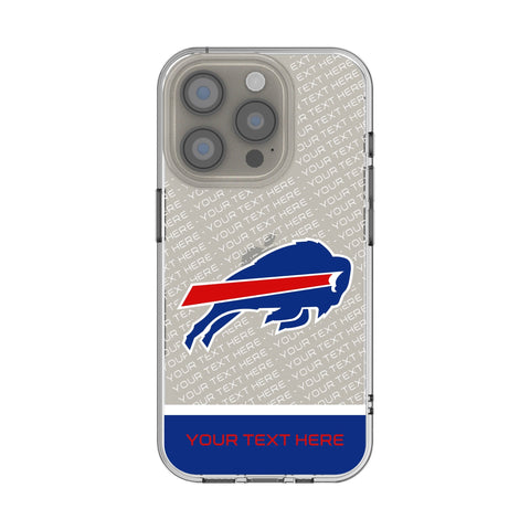 Buffalo Bills Personalized EndZone Plus Clear Phone Case for Apple iPhone