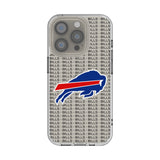 Buffalo Bills Text Backdrop Clear Phone Case