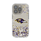Baltimore Ravens Confetti Clear Phone Case