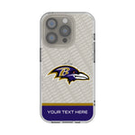 Baltimore Ravens Personalized EndZone Plus Clear Phone Case for Apple iPhone