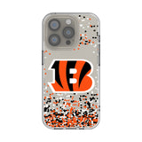 Cincinnati Bengals Confetti Clear Phone Case for Apple iPhone