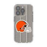 Cleveland Browns Text Backdrop Clear Phone Case for Apple iPhone