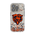 Chicago Bears Confetti Clear Phone Case