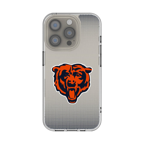 Chicago Bears Linen Clear Phone Case for Apple iPhone
