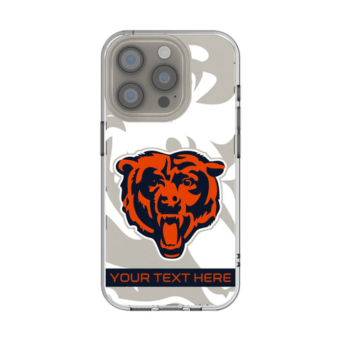 Chicago Bears Personalized Tilt Clear Phone Case for Apple iPhone