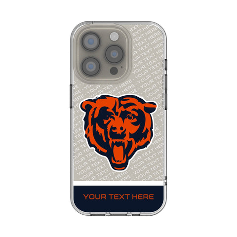 Chicago Bears Personalized EndZone Plus Clear Phone Case for Apple iPhone