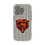 Chicago Bears Text Backdrop Clear Phone Case for Apple iPhone