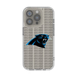 Carolina Panthers Text Backdrop Clear Phone Case for Apple iPhone