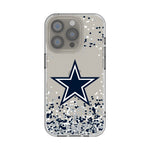 Dallas Cowboys Confetti Clear Phone Case