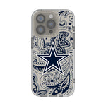 Dallas Cowboys Paisley Clear Phone Case