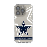 Dallas Cowboys Personalized Tilt Clear Phone Case for Apple iPhone