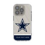 Dallas Cowboys Personalized EndZone Plus Clear Phone Case for Apple iPhone