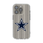 Dallas Cowboys Text Backdrop Clear Phone Case